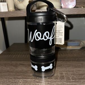Woof Black Dog Treat Dispenser